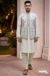 Outluk Wedding Collection Vol 142 Pure Donair Mens Modi Jacket Kurta Pajama Manufacturers 142009 to 142014